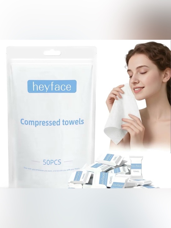 CKeep Other - White Compressed Facial Towels - Pack of 50